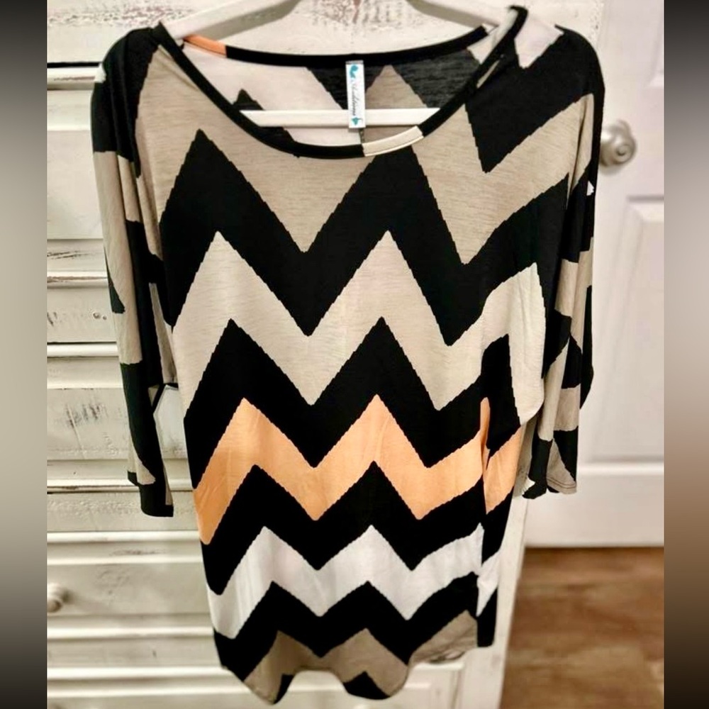 Chevron Patterned Women's Top
